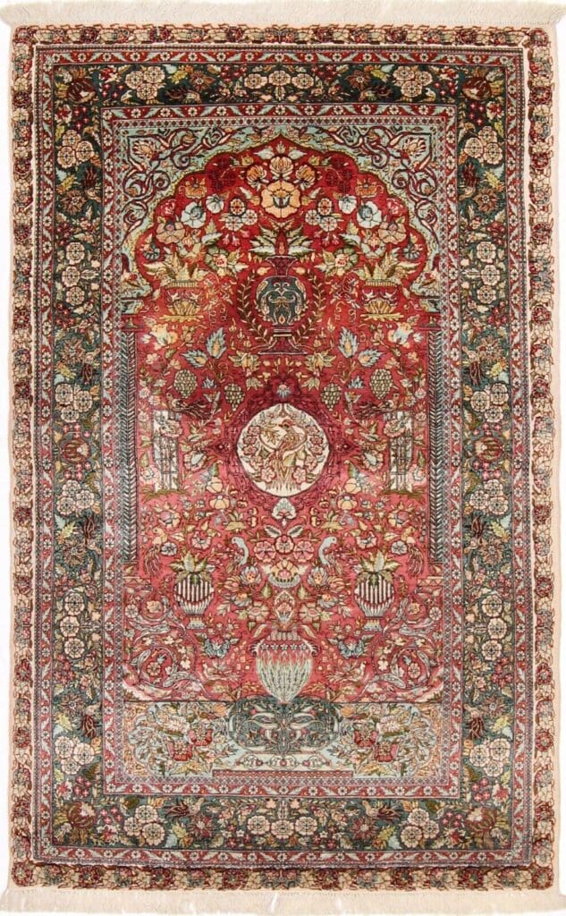 Orientteppich China 184 x 122 cm Wolle handgeknüpft