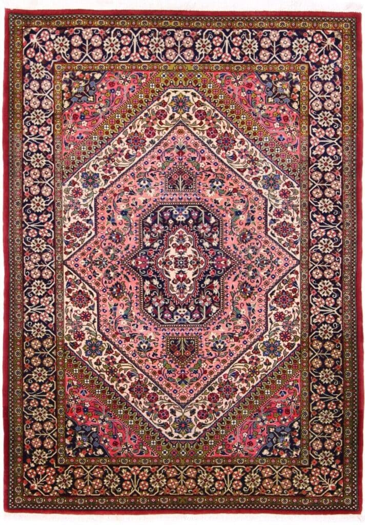Perserteppich Ghom 184 x 122 cm Wolle handgeknüpft