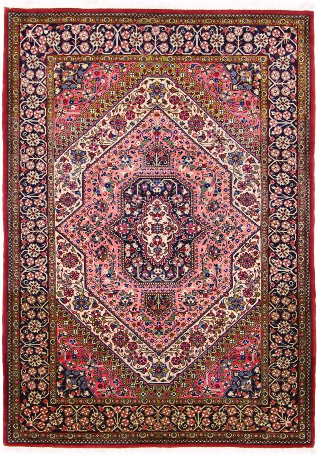 Perserteppich Ghom 184 x 122 cm Wolle handgeknüpft