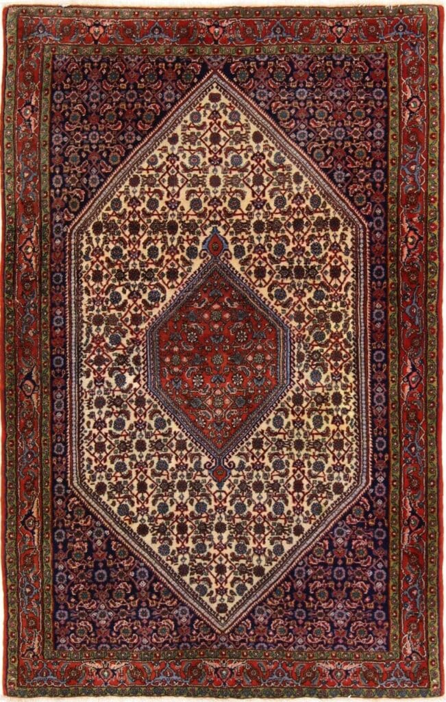 Perserteppich Bidjar 184 x 122 cm Wolle handgeknüpft