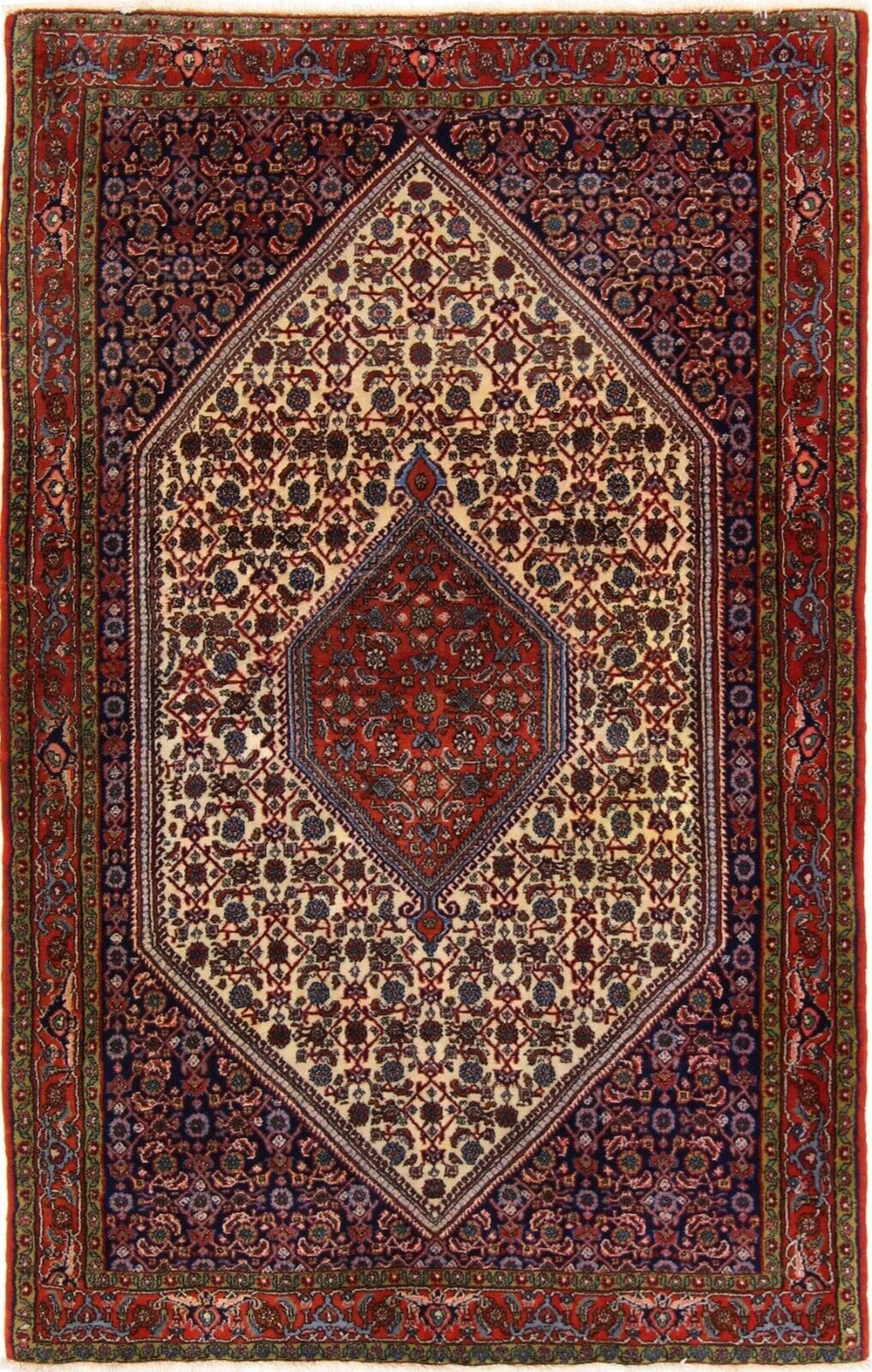 Perserteppich Bidjar 184 x 122 cm Wolle handgeknüpft