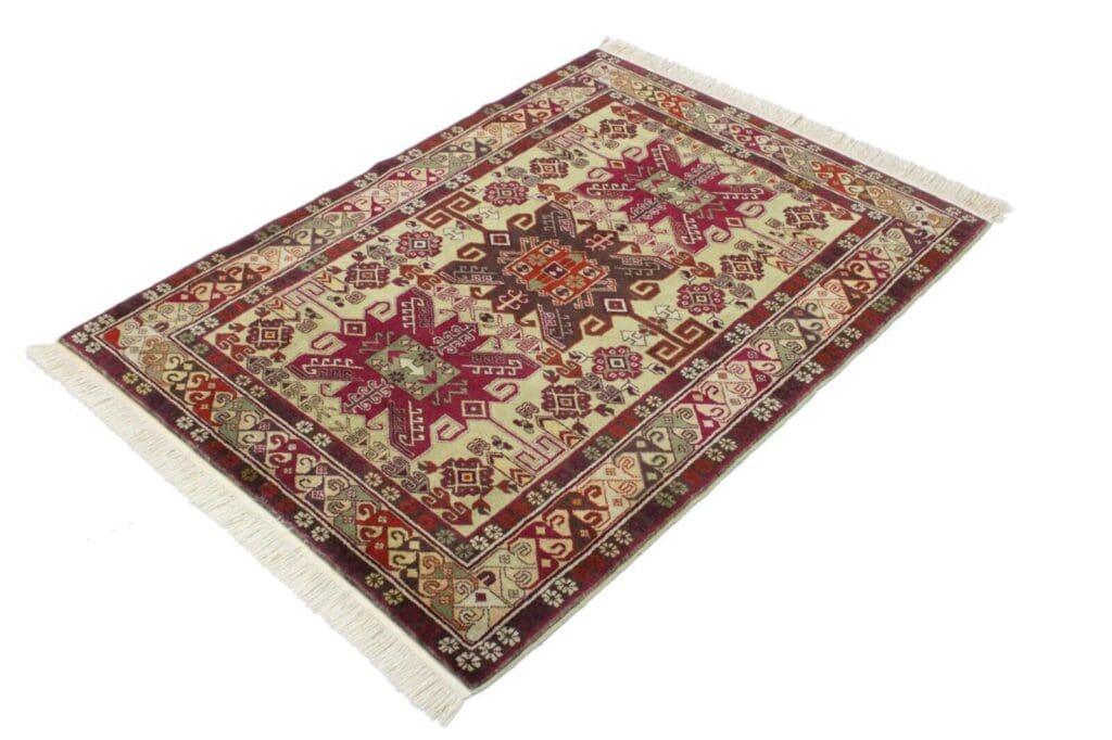 original-russischer-kazak-teppich-145x110-cm-top-zustand-handgeknupft-1-2 Orientteppich Kazak 184 x 122 cm Wolle handgeknüpft