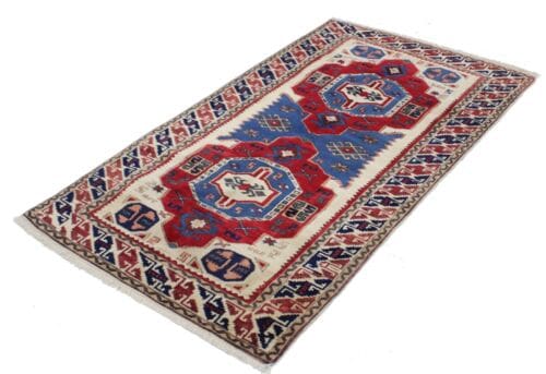 Orientteppich Kazak 184 x 122 cm Wolle handgeknüpft