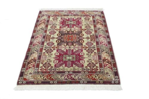 original-russischer-kazak-teppich-145x110-cm-top-zustand-handgeknupft-1-6 Orientteppich Kazak 184 x 122 cm Wolle handgeknüpft