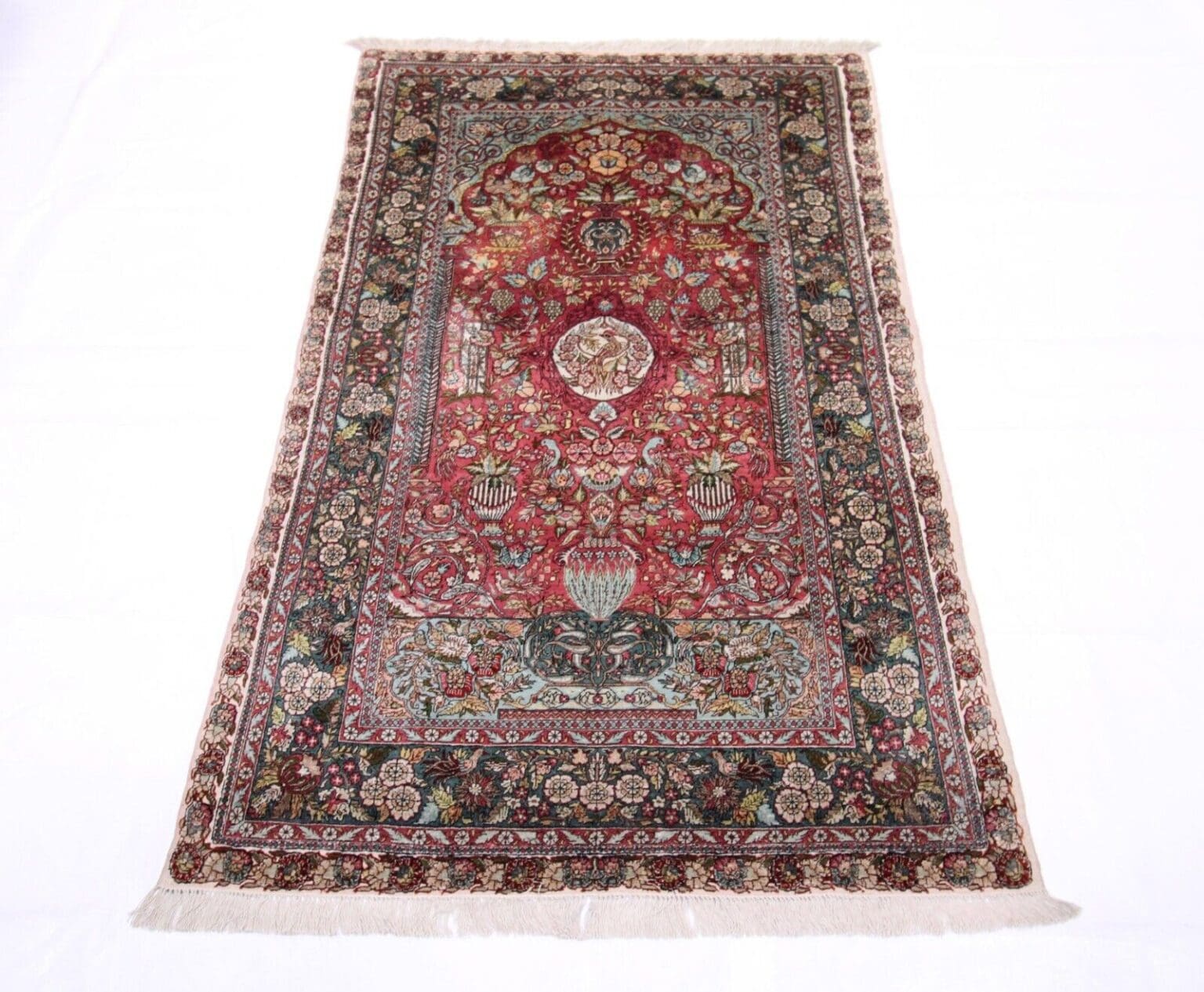 Orientteppich China 184 x 122 cm Wolle handgeknüpft