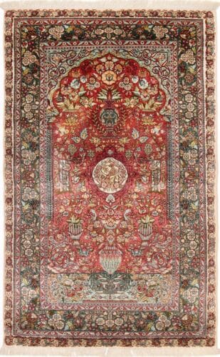 Orientteppich China 184 x 122 cm Wolle handgeknüpft