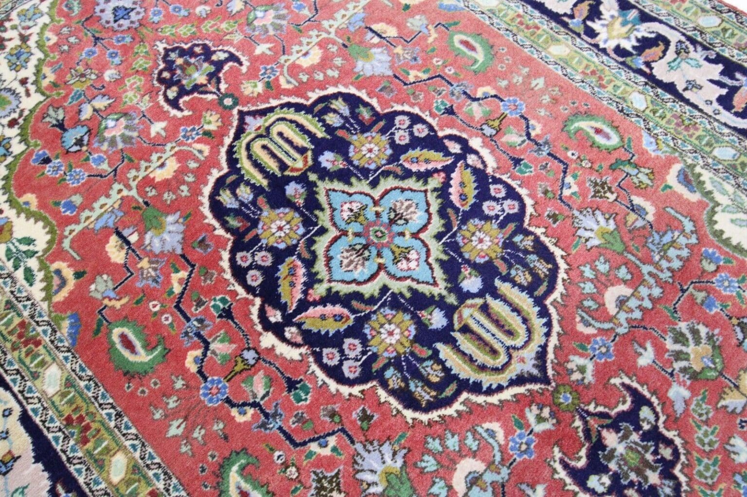 perserteppich-150-x-100-cm-handgeknupft-hohe-knotenzahl-nr-84-800-4 Perserteppich Täbriz 184 x 122 cm Wolle handgeknüpft