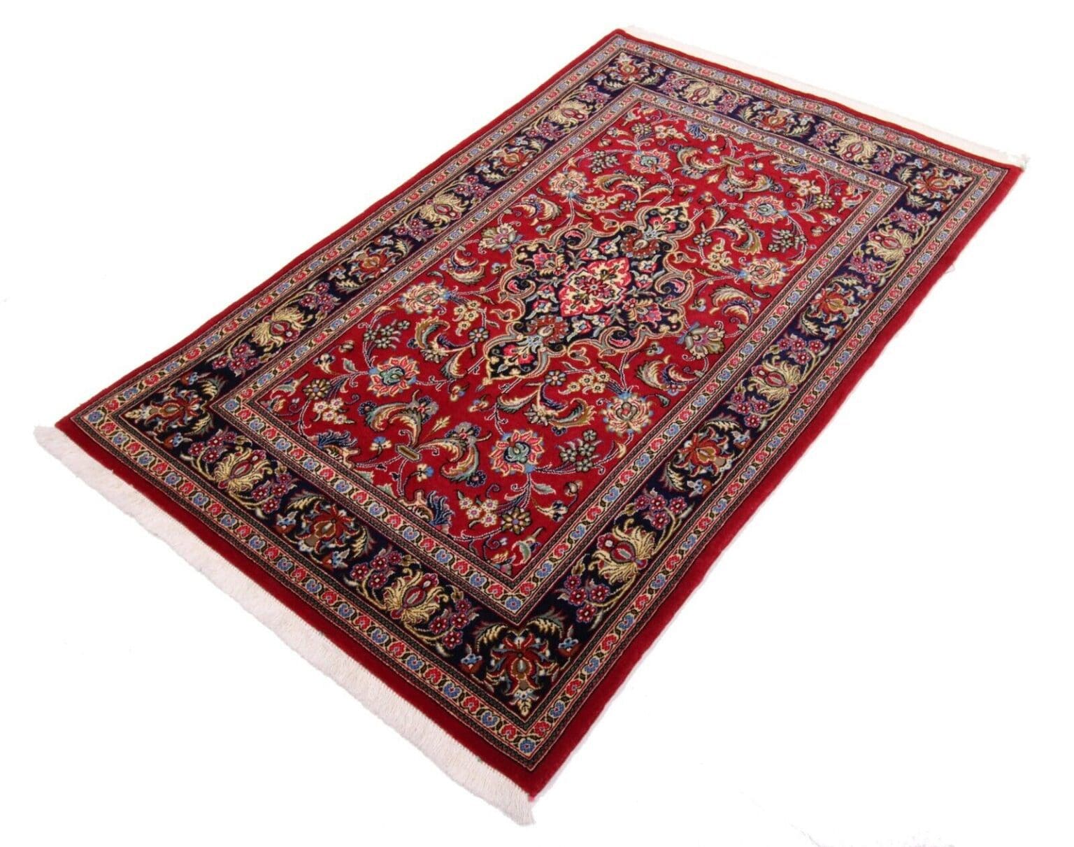 Perserteppich Ghom 184 x 122 cm Wolle handgeknüpft