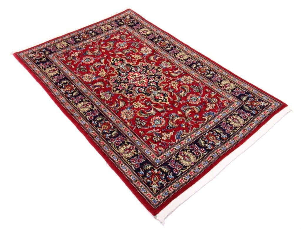 Perserteppich Ghom 184 x 122 cm Wolle handgeknüpft