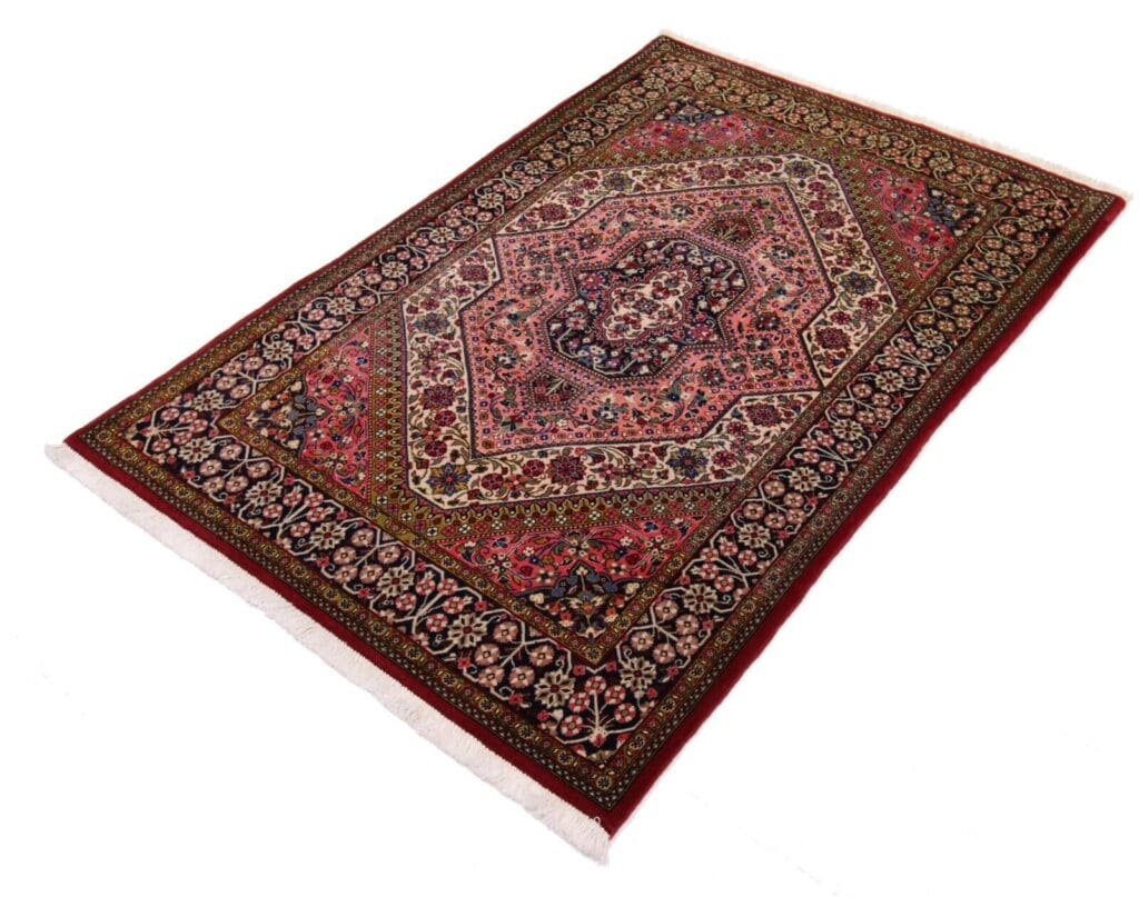Perserteppich Ghom 184 x 122 cm Wolle handgeknüpft
