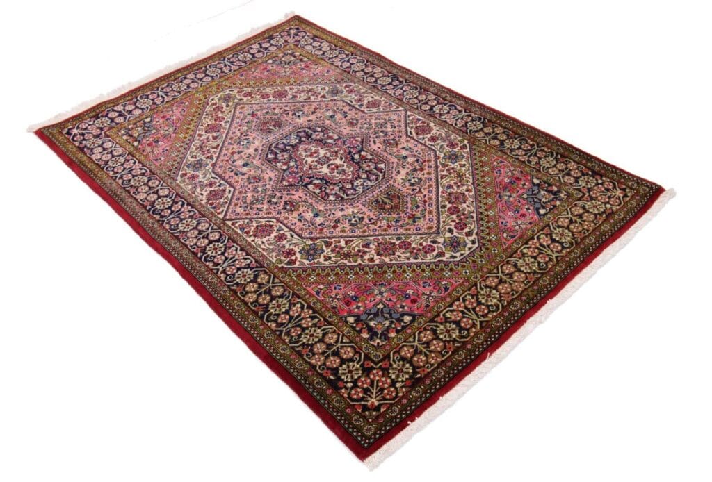 Perserteppich Ghom 184 x 122 cm Wolle handgeknüpft