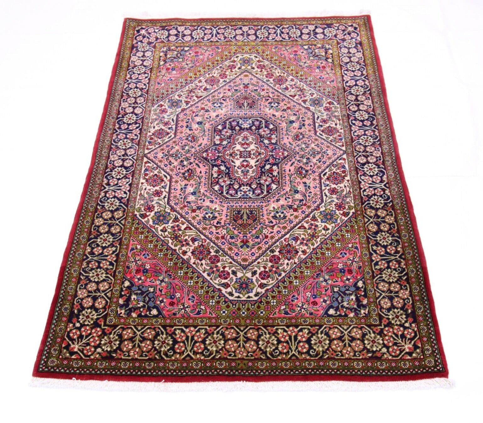Perserteppich Ghom 184 x 122 cm Wolle handgeknüpft