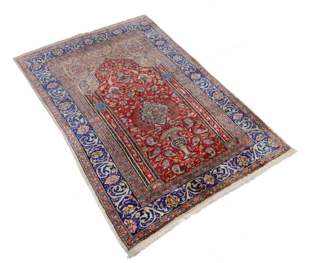 Orientteppich Hereke 184 x 122 cm Seide handgeknüpft