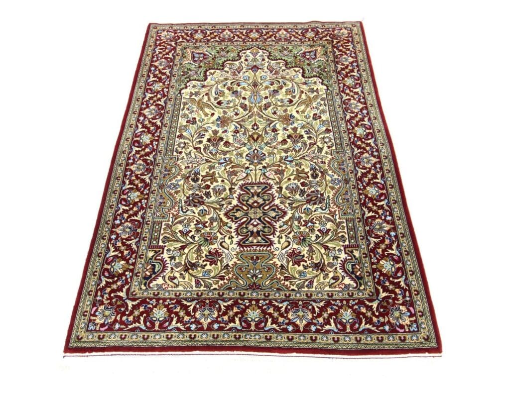 Perserteppich Ghom 184 x 122 cm Seide handgeknüpft