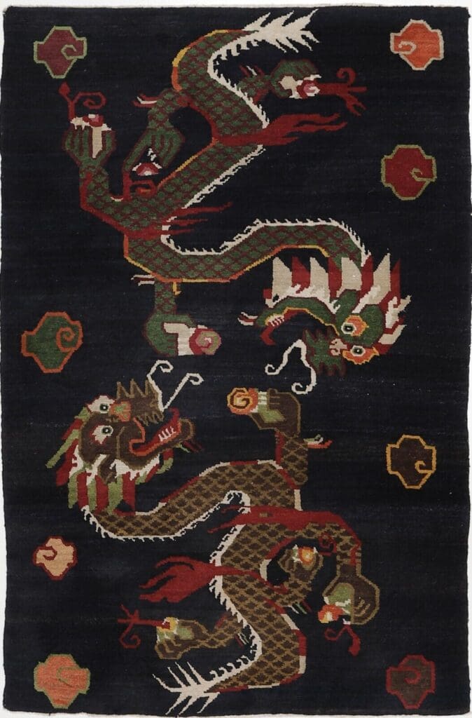 royal-china-drachen-design-teppich-186x125-cm-handgeknupft-perserteppich Orientteppich China 184 x 122 cm Wolle handgeknüpft