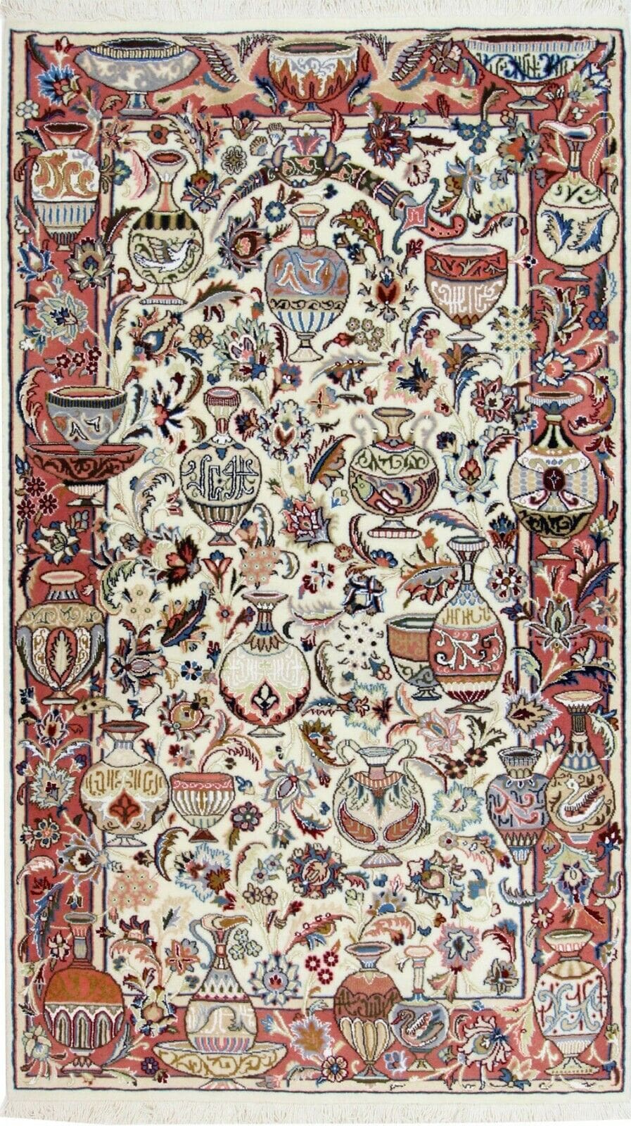 Perserteppich Kashmar 184 x 122 cm Wolle handgeknüpft