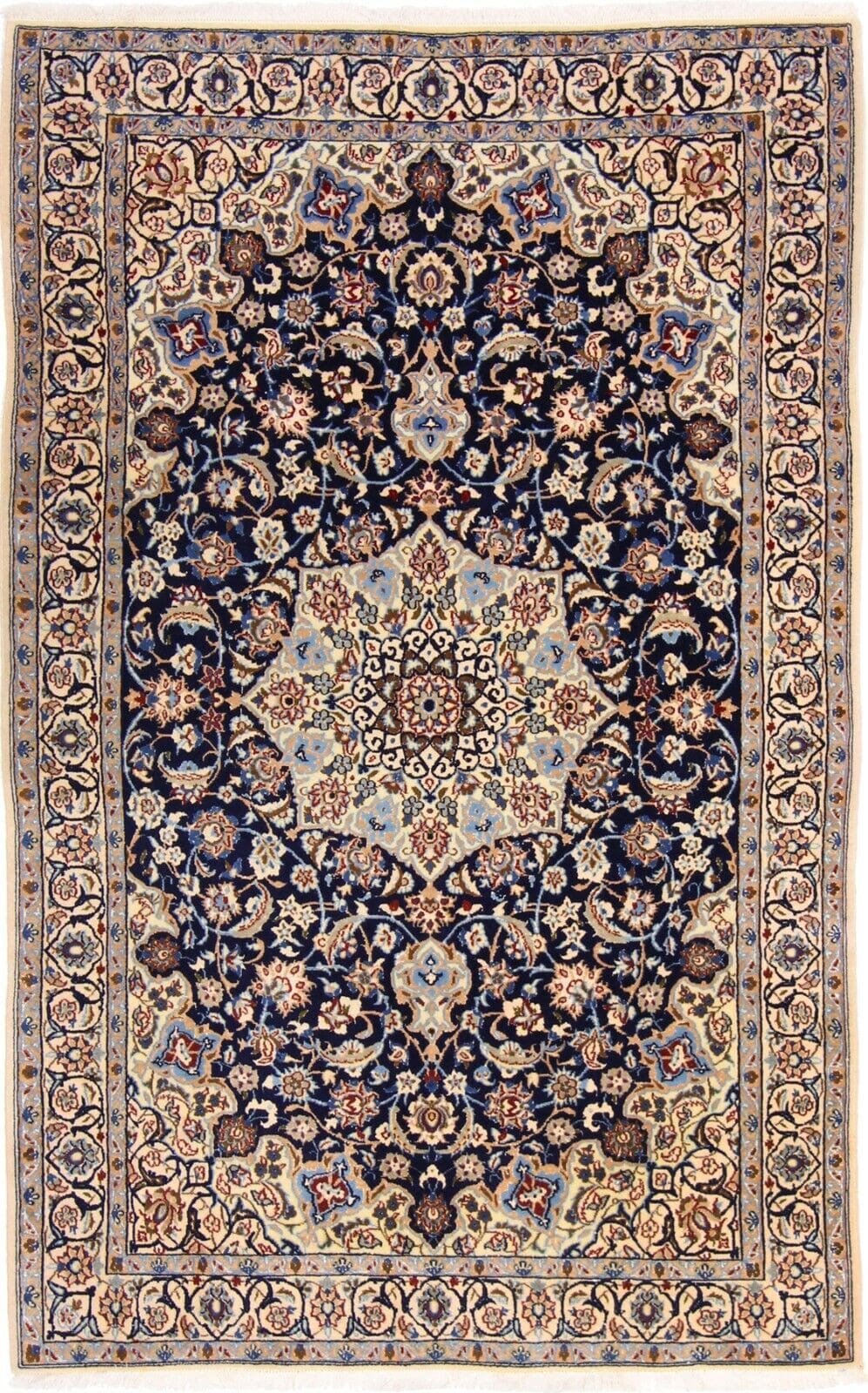 Perserteppich Nain 184 x 122 cm Wolle handgeknüpft