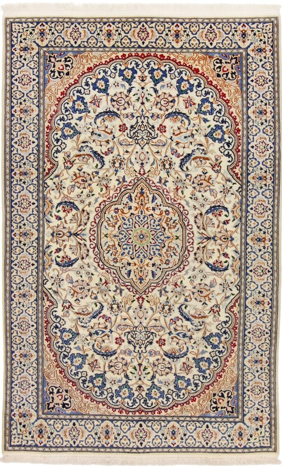Perserteppich Nain 184x122 cm Wolle handgeknüpft