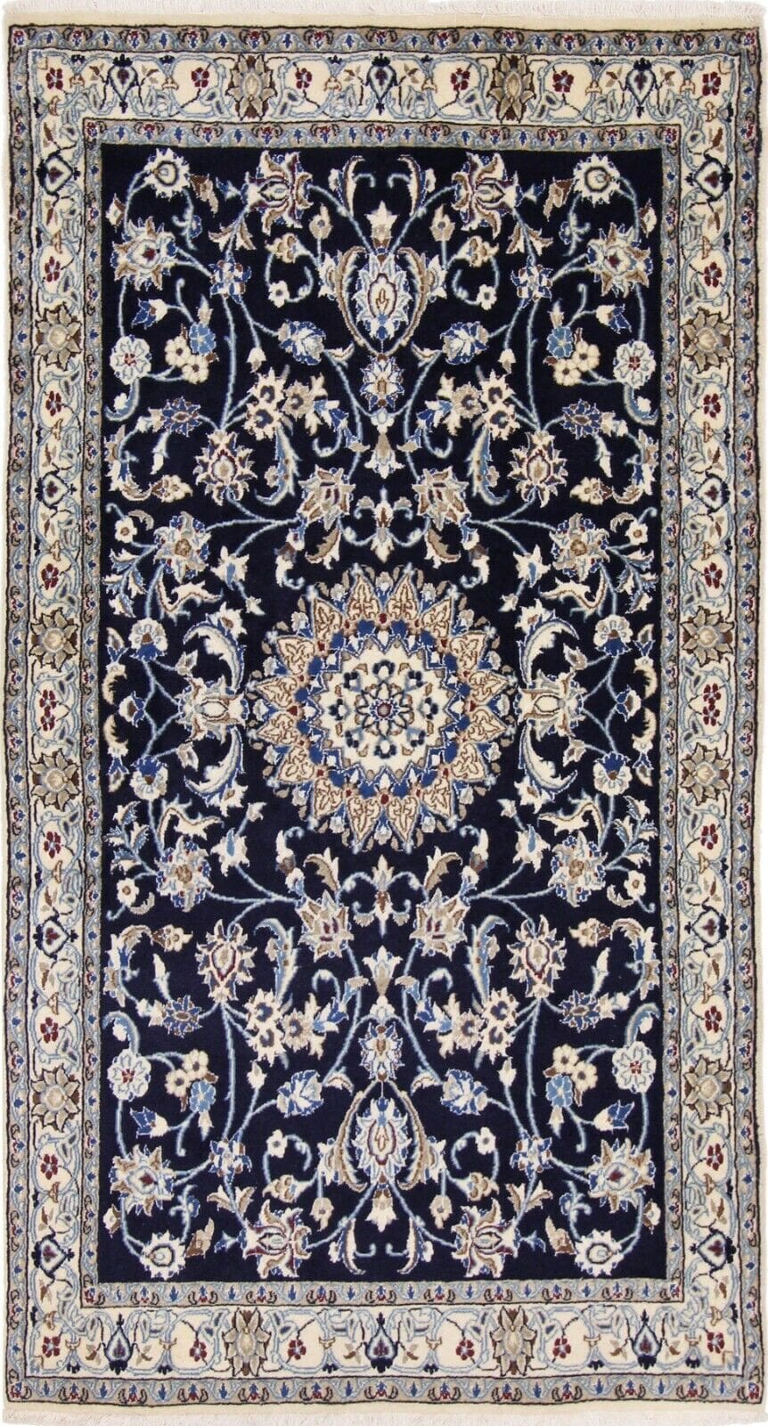 Perserteppich Nain Kaschmir 184x122 cm Wolle handgeknüpft