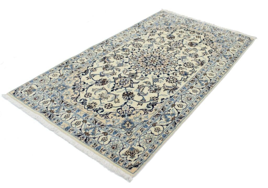 Perserteppich Nain 215 x 119 cm Wolle handgeknüpft