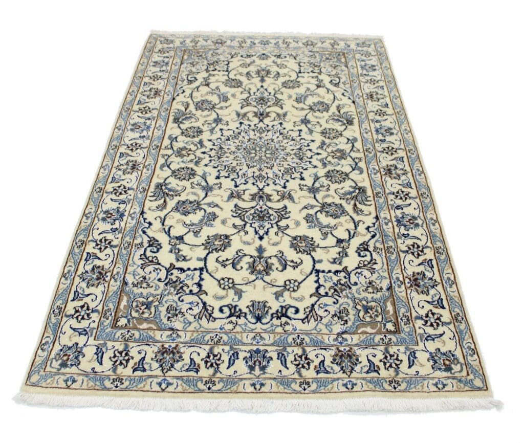 Perserteppich Nain 203 x 119 cm Wolle handgeknüpft