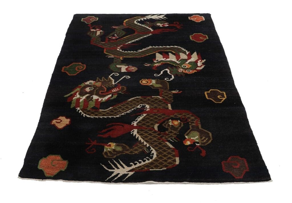 royal-china-drachen-design-teppich-186x125-cm-handgeknupft-perserteppich-2 Orientteppich China 184 x 122 cm Wolle handgeknüpft