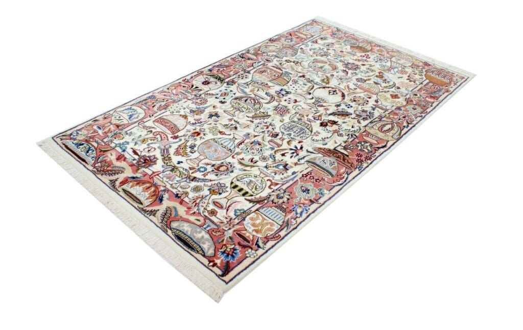 Perserteppich Kashmar 184 x 122 cm Wolle handgeknüpft