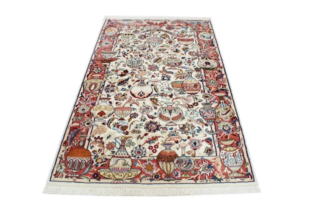 Perserteppich Kashmar 184 x 122 cm Wolle handgeknüpft