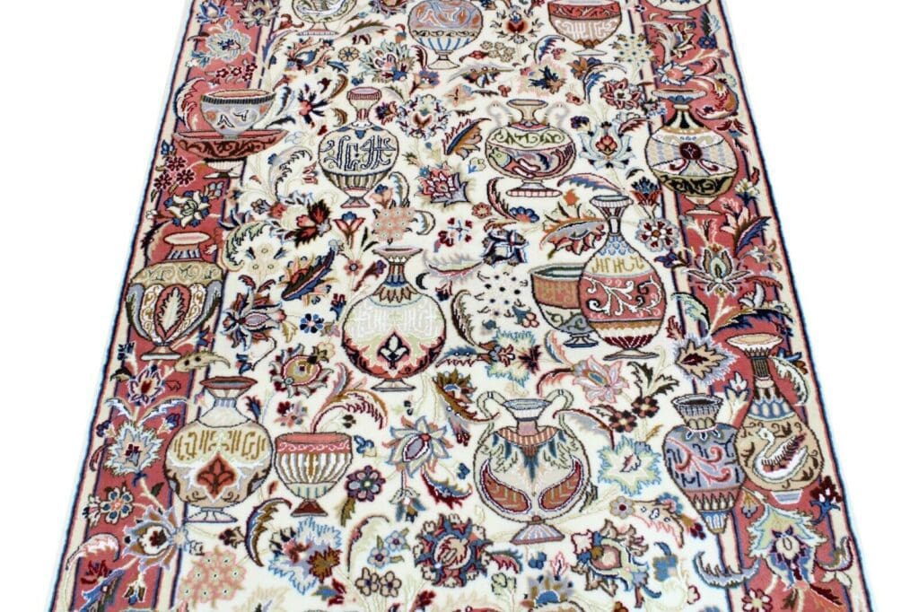 Perserteppich Kashmar 184 x 122 cm Wolle handgeknüpft