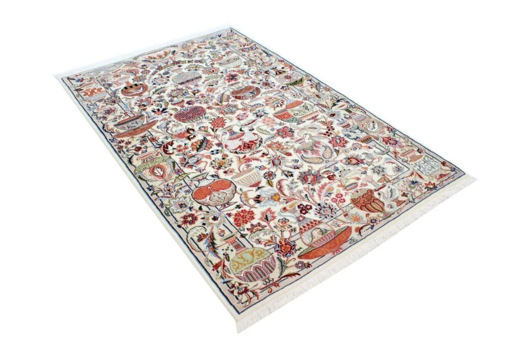 Perserteppich Kashmar 184 x 122 cm Wolle handgeknüpft