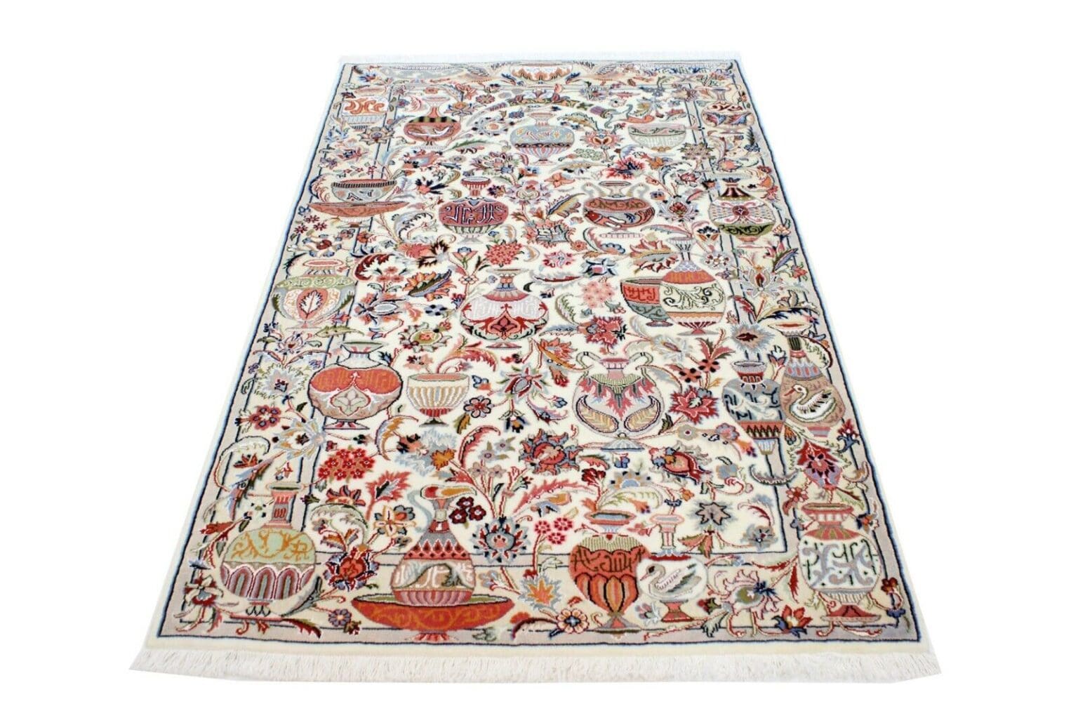 Perserteppich Kashmar 184 x 122 cm Wolle handgeknüpft