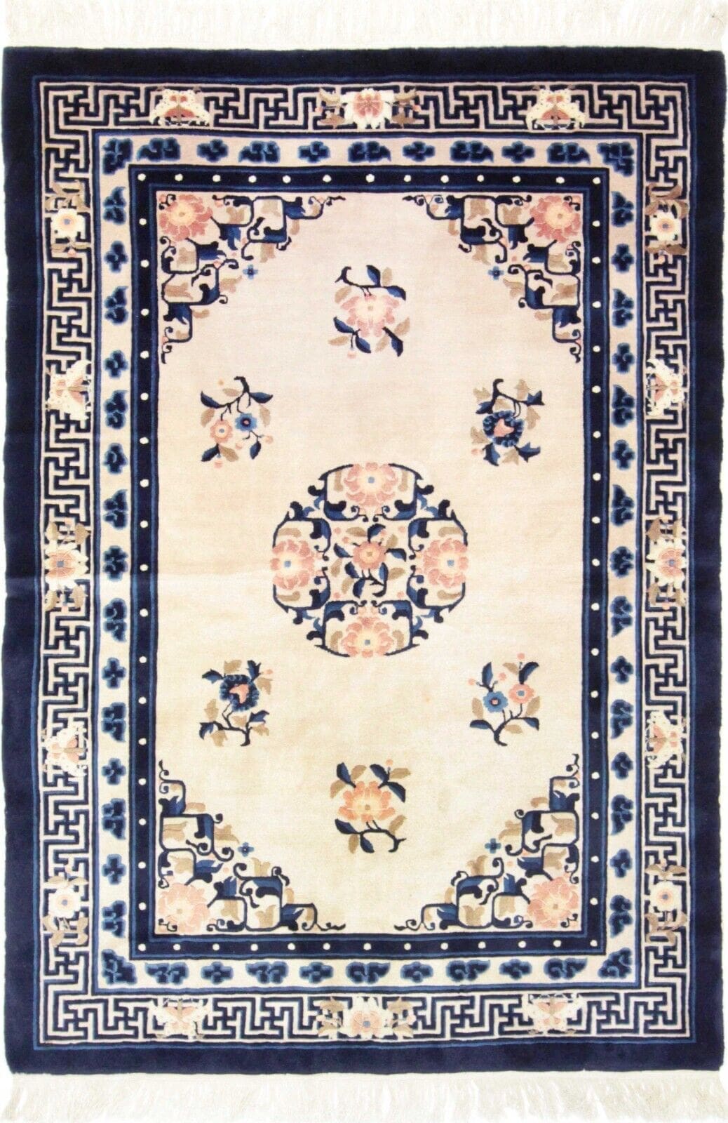 Orientteppich Peking 202 x 140 cm Wolle handgeknüpft