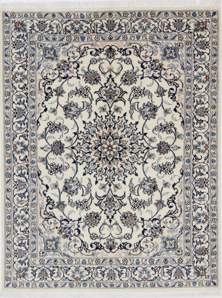 Perserteppich Nain Kaschmir 194x146 cm Wolle handgeknüpft