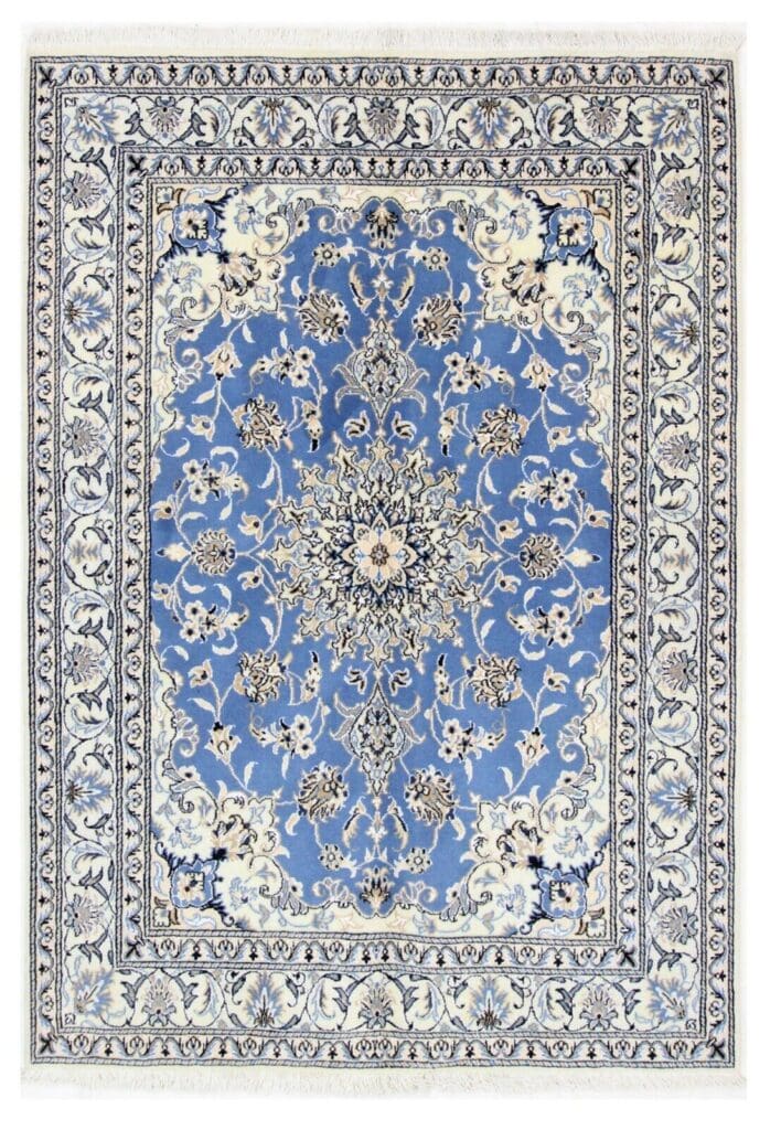 Perserteppich Nain 207 x 145 cm Wolle handgeknüpft