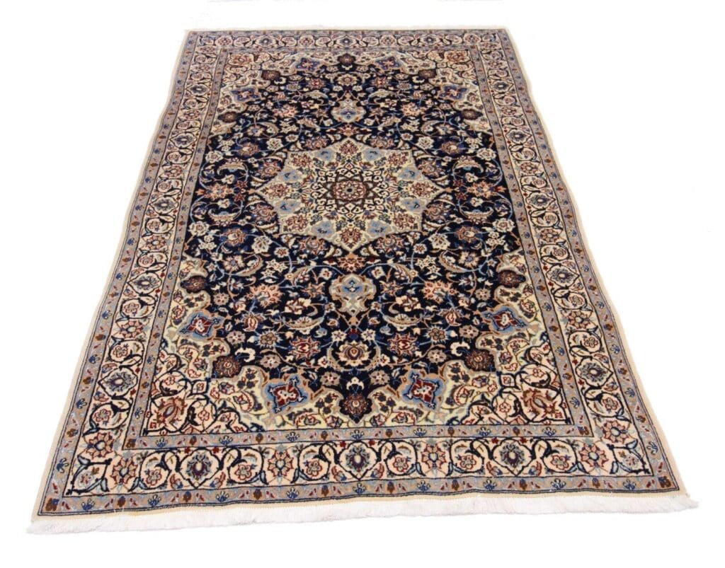 Perserteppich Nain 184 x 122 cm Wolle handgeknüpft