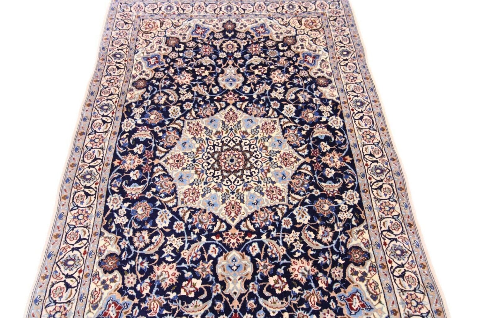Perserteppich Nain 184 x 122 cm Wolle handgeknüpft
