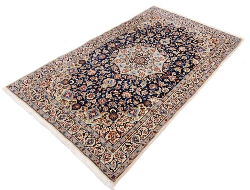 Perserteppich Nain 184 x 122 cm Wolle handgeknüpft
