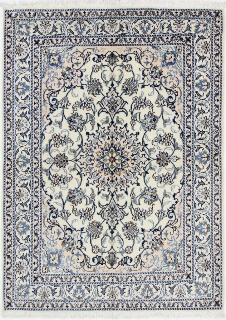 original-perserteppich-nain-kashmari-202x146-cm-handgeknupft Perserteppich Nain Kaschmir 202x146 cm Wolle handgeknüpft