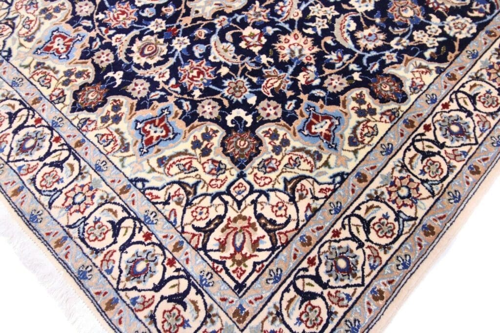 Perserteppich Nain 184 x 122 cm Wolle handgeknüpft