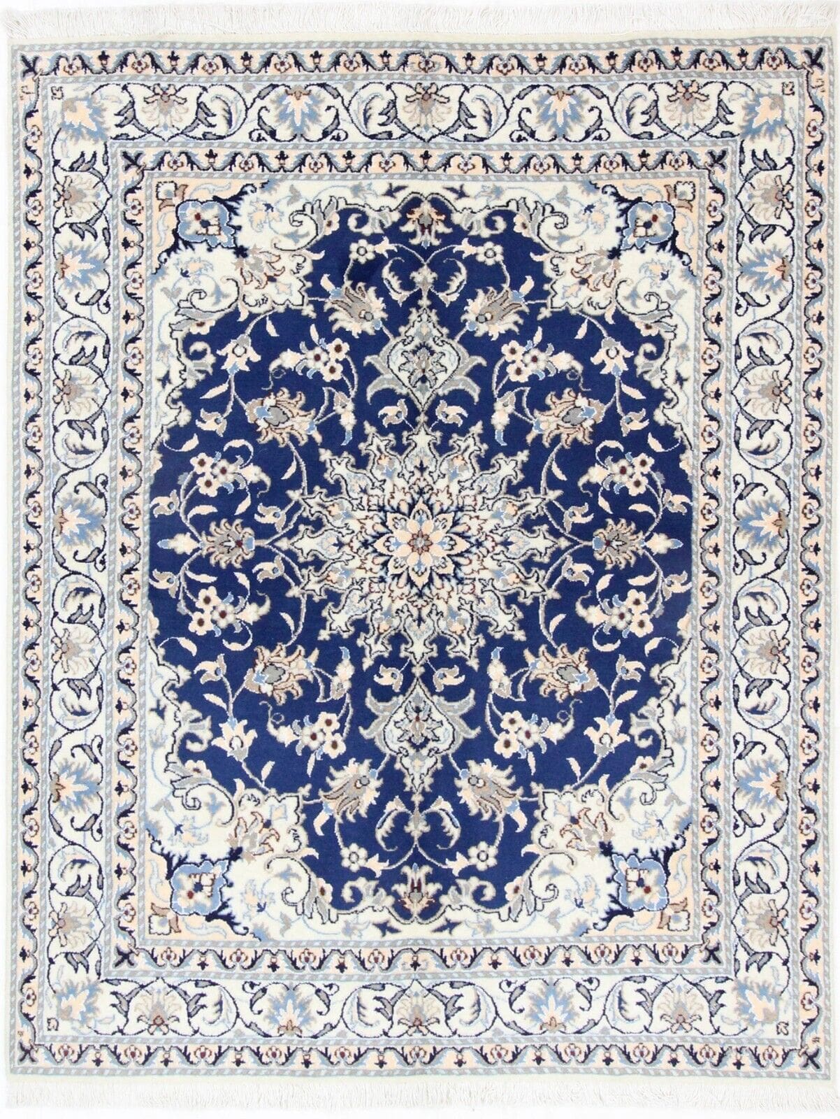 Perserteppich Nain 191 x 143 cm Wolle handgeknüpft