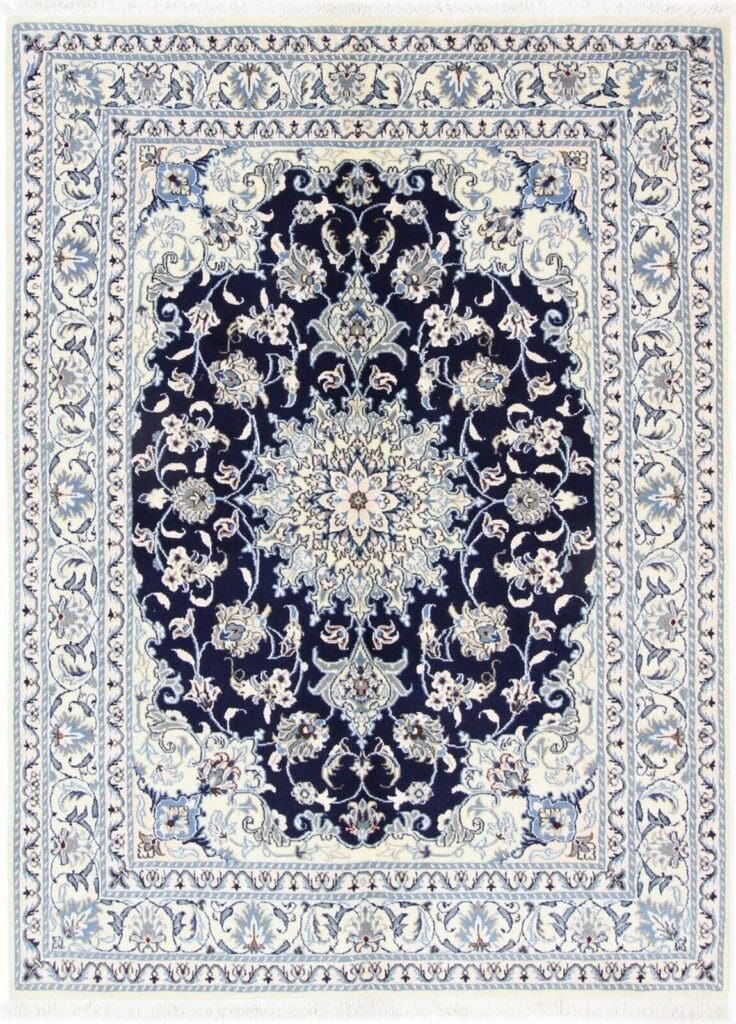 Perserteppich Nain Kaschmir 198x144 cm Wolle handgeknüpft