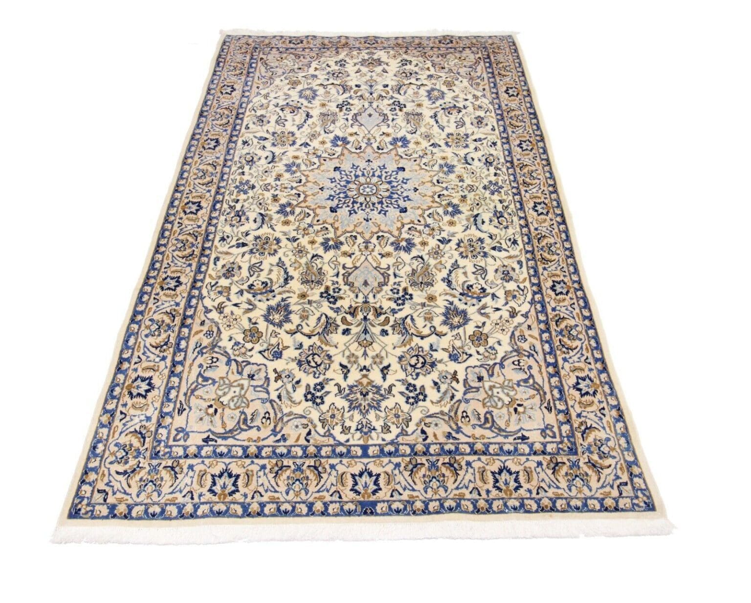 Perserteppich Nain 184 x 122 cm Wolle handgeknüpft