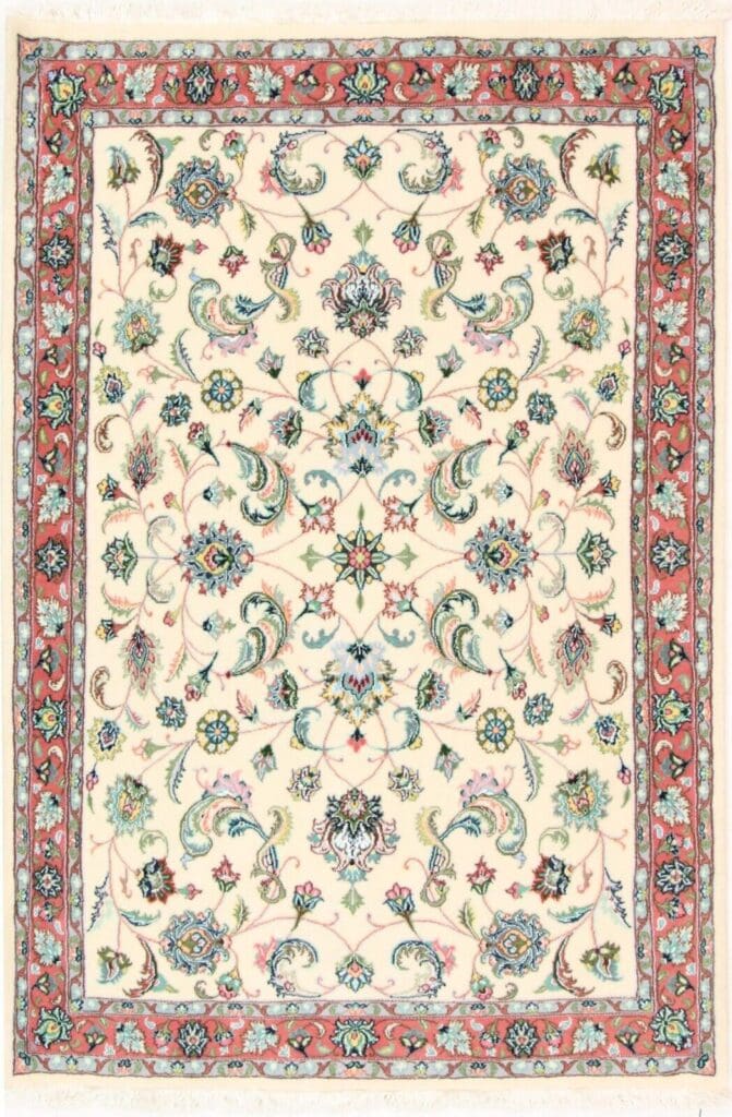 Perserteppich Tabriz 202x140 cm Wolle handgeknüpft