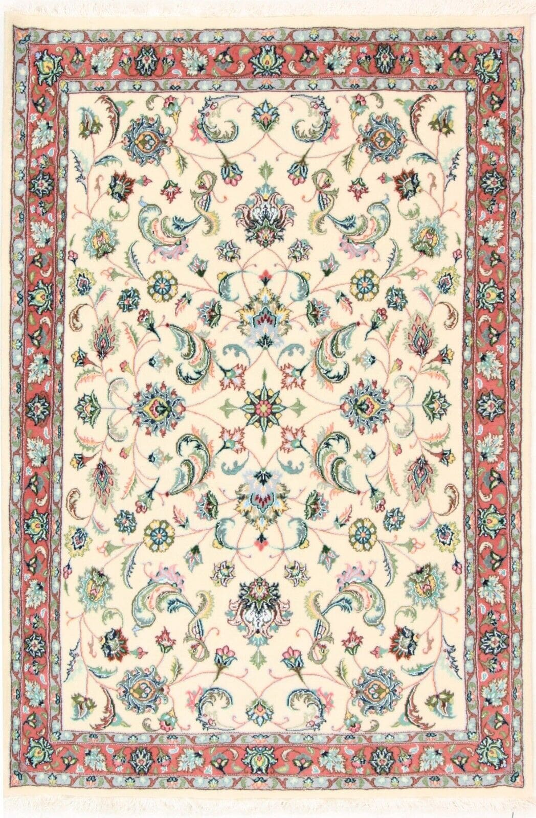 Perserteppich Tabriz 202x140 cm Wolle handgeknüpft