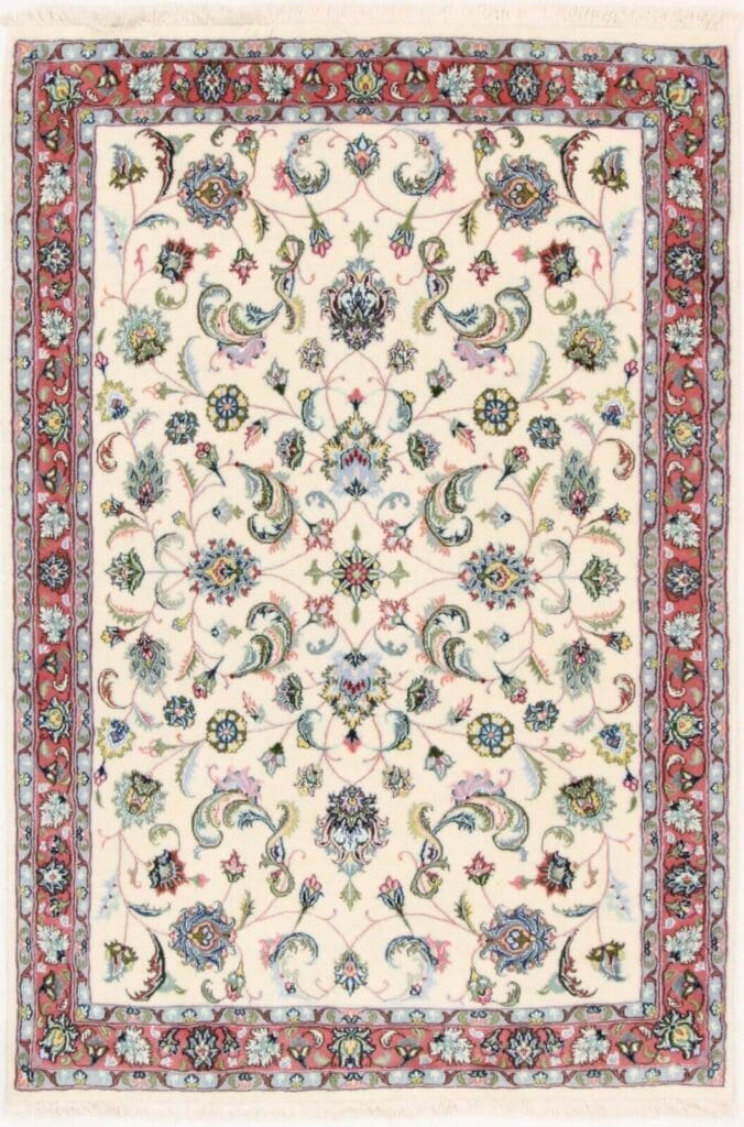 Perserteppich Tabriz 203 x 142 cm Wolle handgeknüpft
