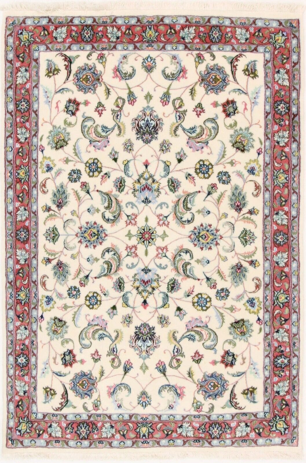 Perserteppich Tabriz 203 x 142 cm Wolle handgeknüpft