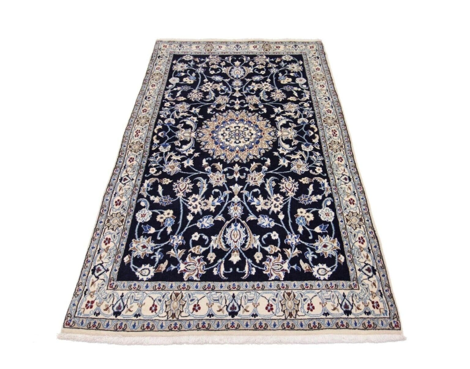 Perserteppich Nain Kaschmir 184x122 cm Wolle handgeknüpft