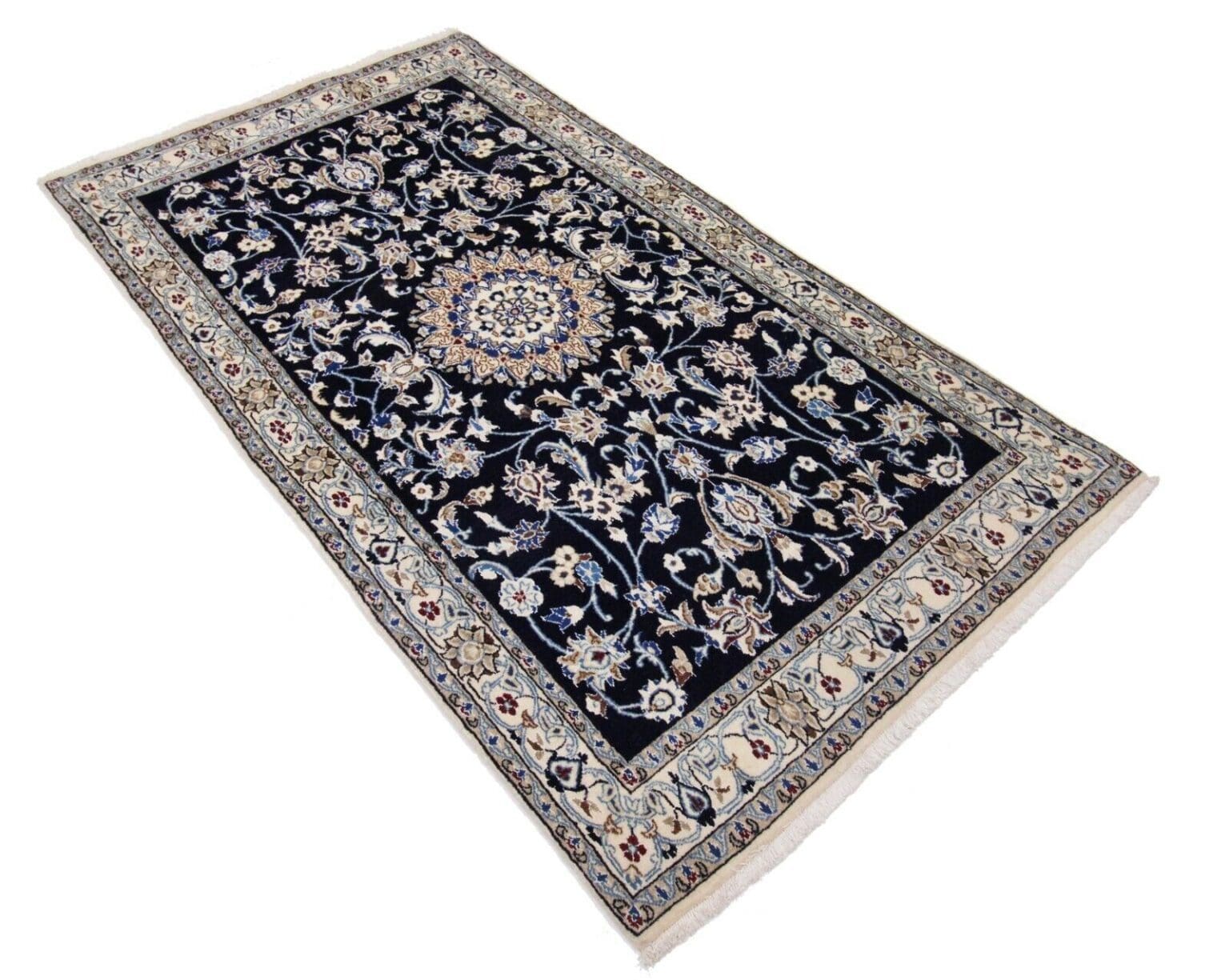 Perserteppich Nain Kaschmir 184x122 cm Wolle handgeknüpft
