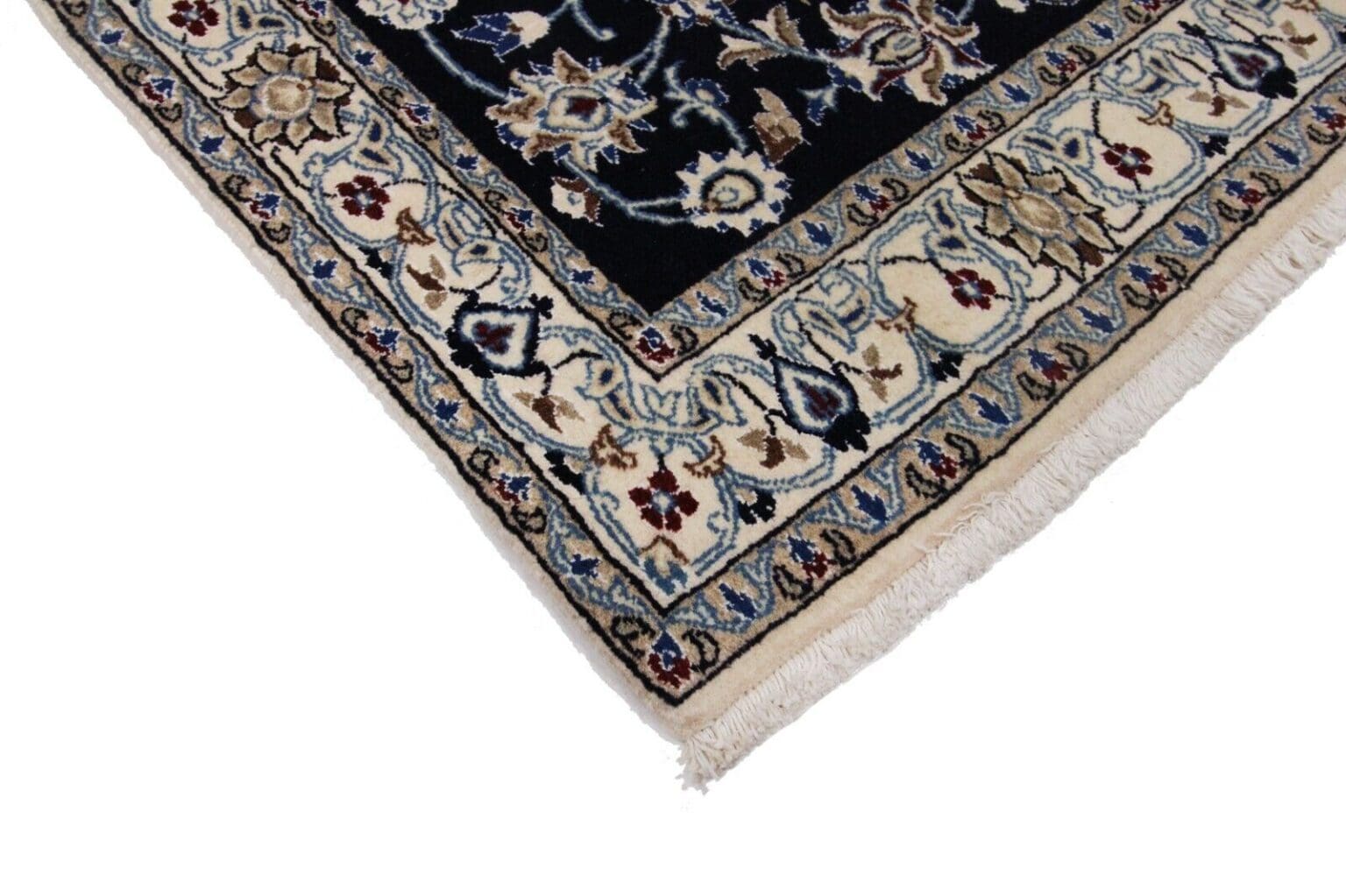 Perserteppich Nain Kaschmir 184x122 cm Wolle handgeknüpft