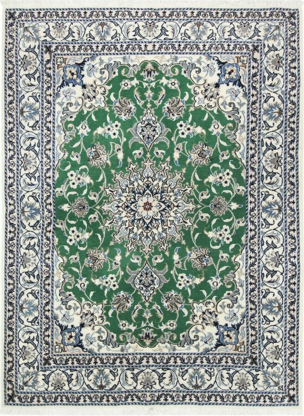 Perserteppich Nain 200 x 149 cm Wolle handgeknüpft